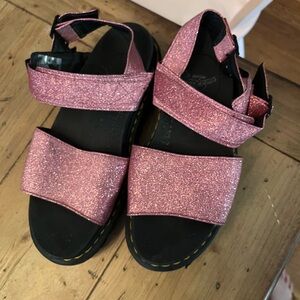 Dr. Martens Glittery Pink Sandals Size 41/9